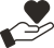 heart and hand icon 