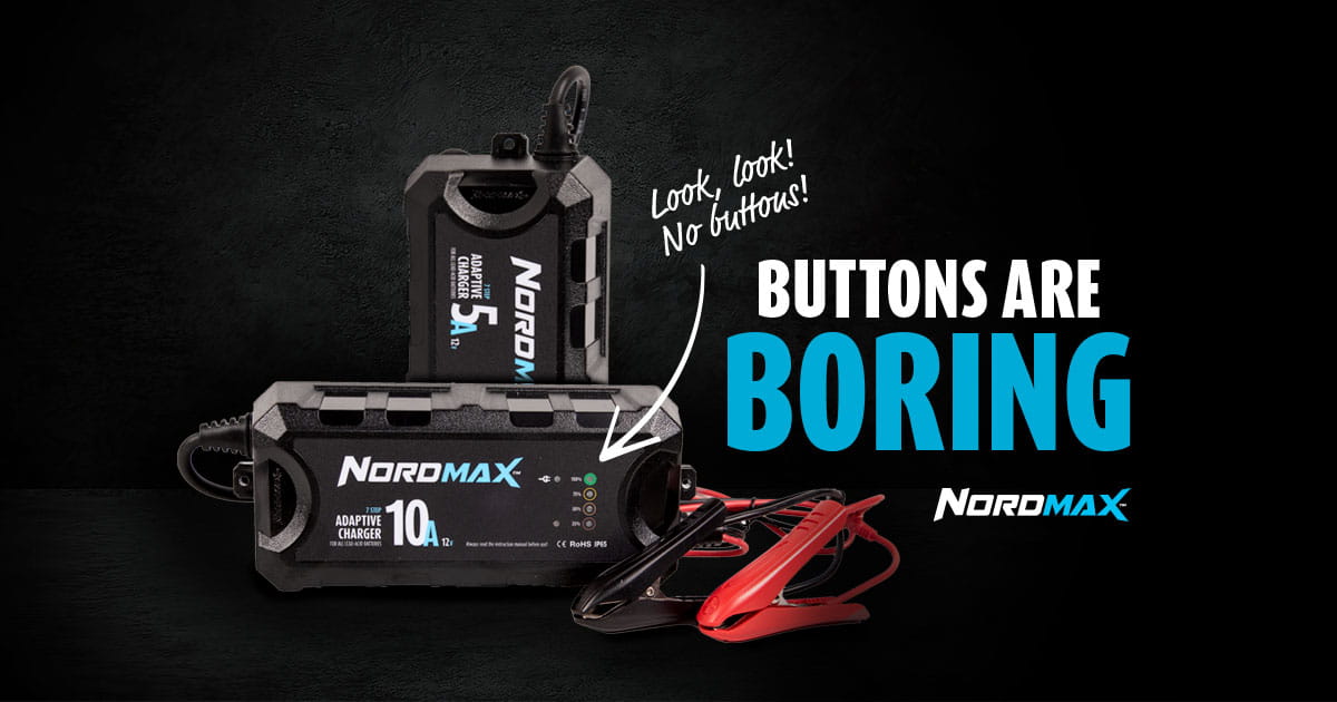Nordmax batteriladdare - helt utan knappar!