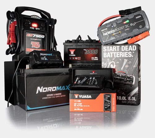 Gruppbild fordons- och maskinbatterier