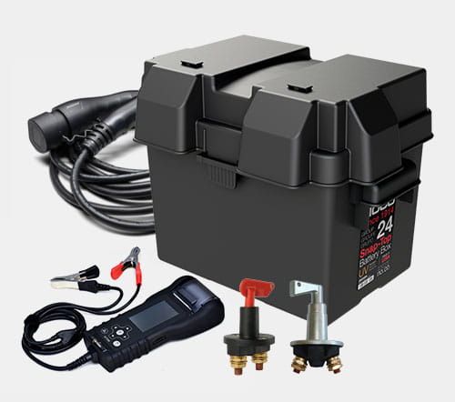 Gruppbild strömförsörjning och tillbehör