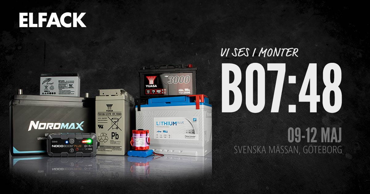 Elfack 2023 - ses vi där? | Batteripoolen AB - Sveriges bredaste ...