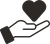 heart and hand icon