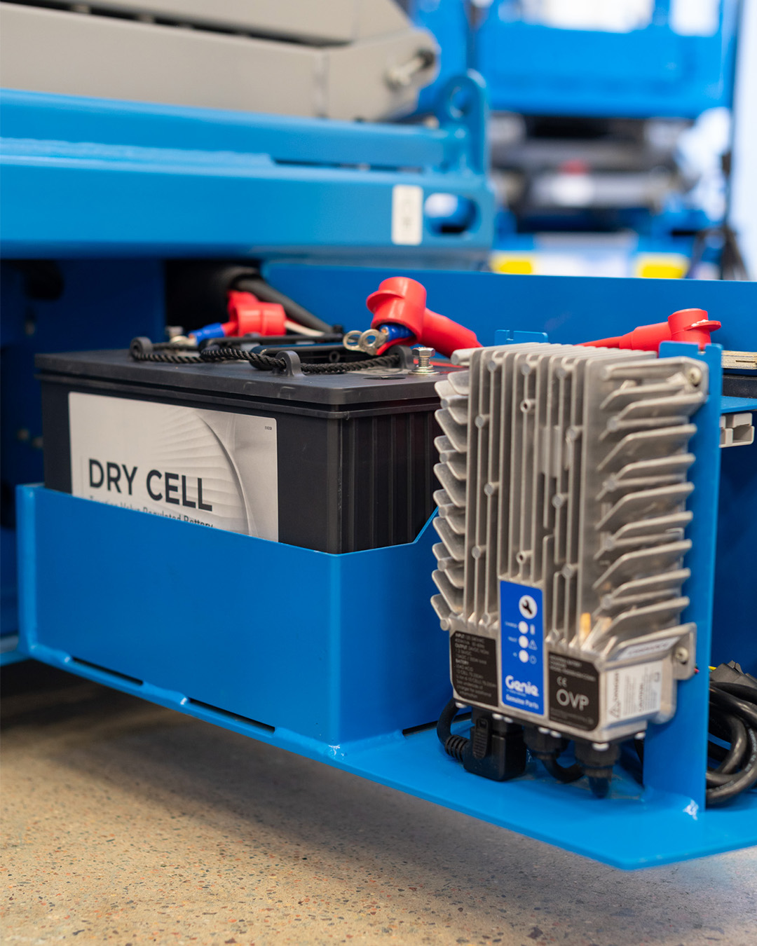 Discover AGM batteri installerat i Genie lift