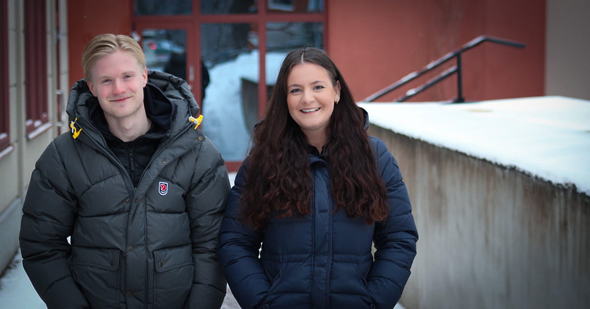 Pelle och Elma TUC-studenter