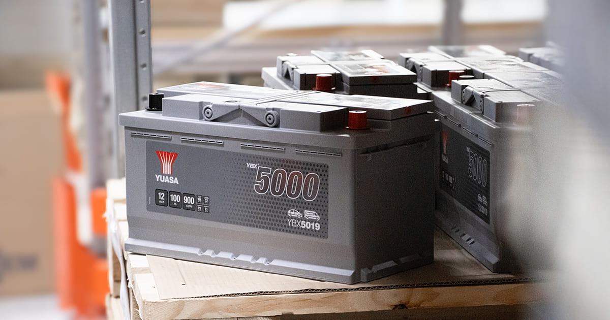 GS Yuasa batteri lagerbild