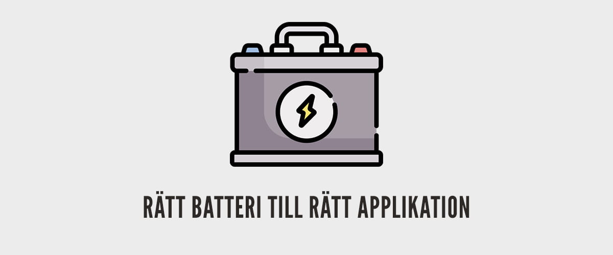 Ikon - rätt batteri till rätt applikation