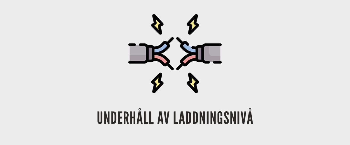 Ikon - underhåll av laddningsnivå