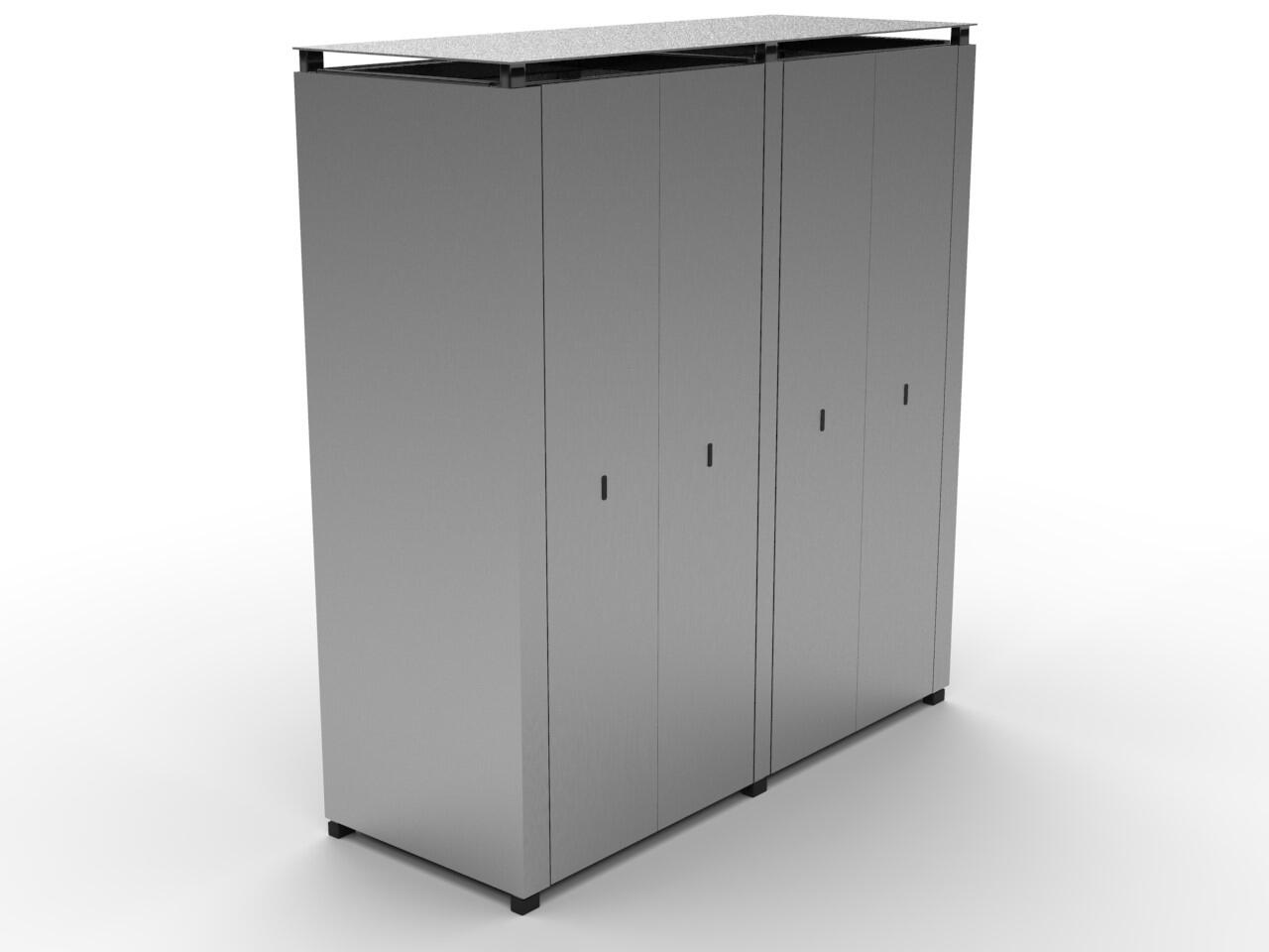 Cladded battery racks