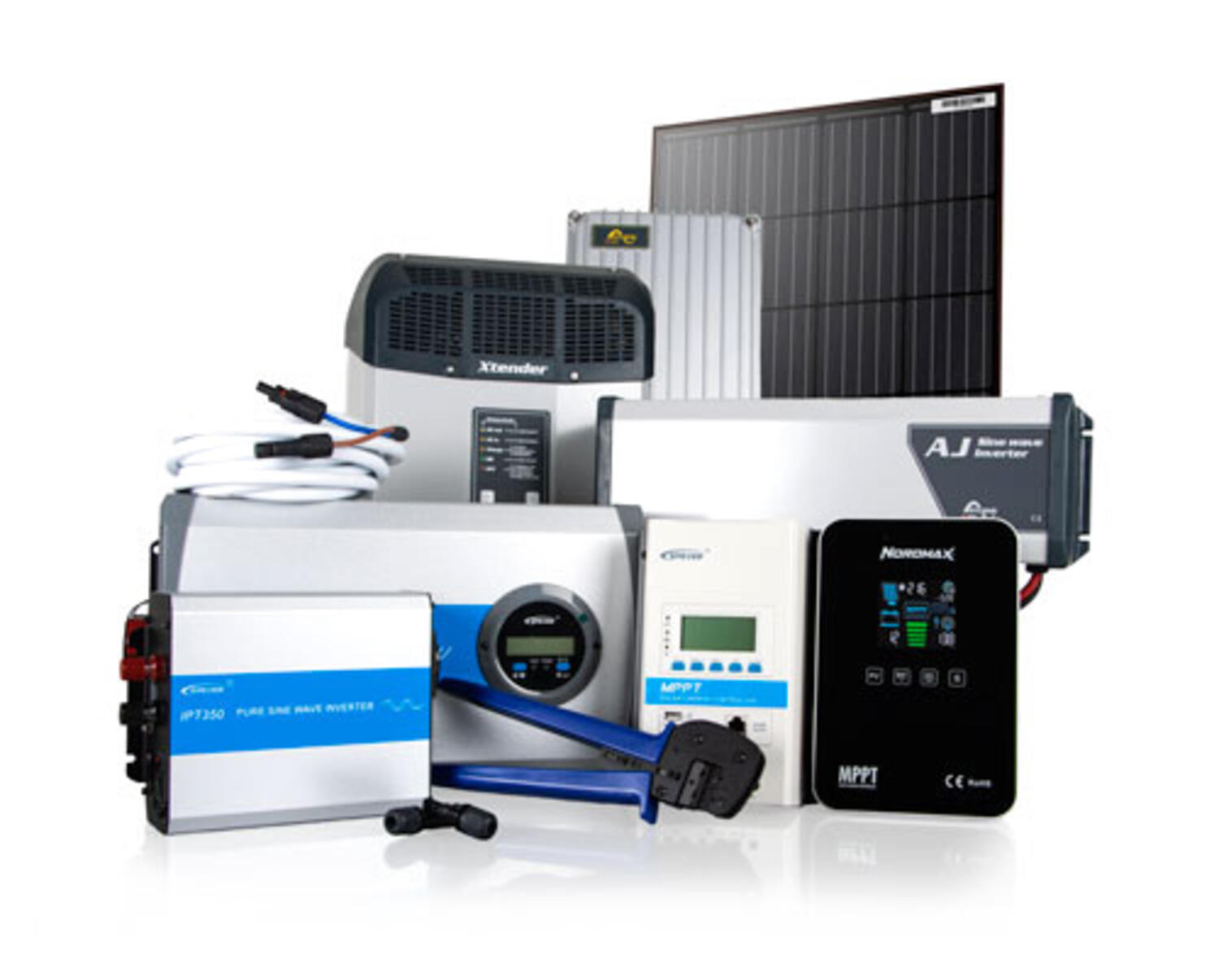 Gruppbild solenergi och fritid