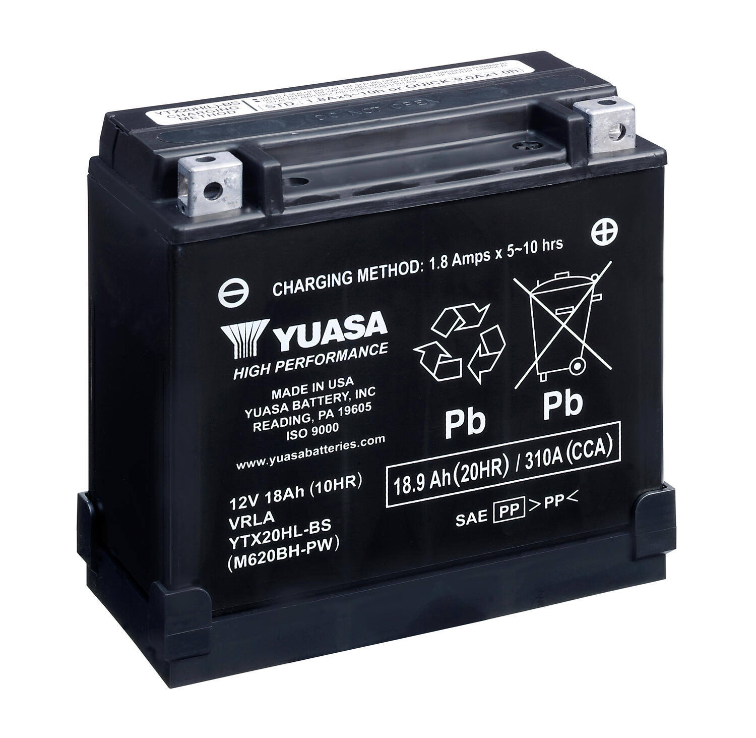 Yuasa YTX20HL-BS-PW